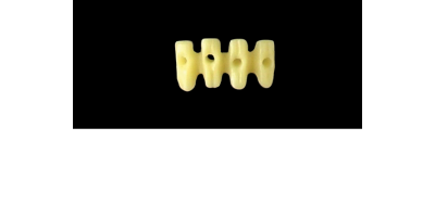 Cod.E10 f Lower Anterior : 10x  hollow pontics blocks-frames, (42-32), carved to fit into wax veneers Cod.E10Lower Anterior, MEDIUM, (43-33), for porcelain pressed to metal bridgework